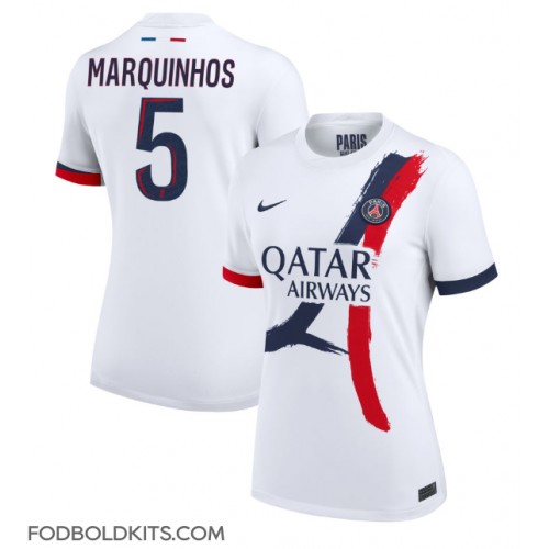 Paris Saint-Germain Marquinhos #5 Udebanetrøje Dame 2024-25 Kortærmet